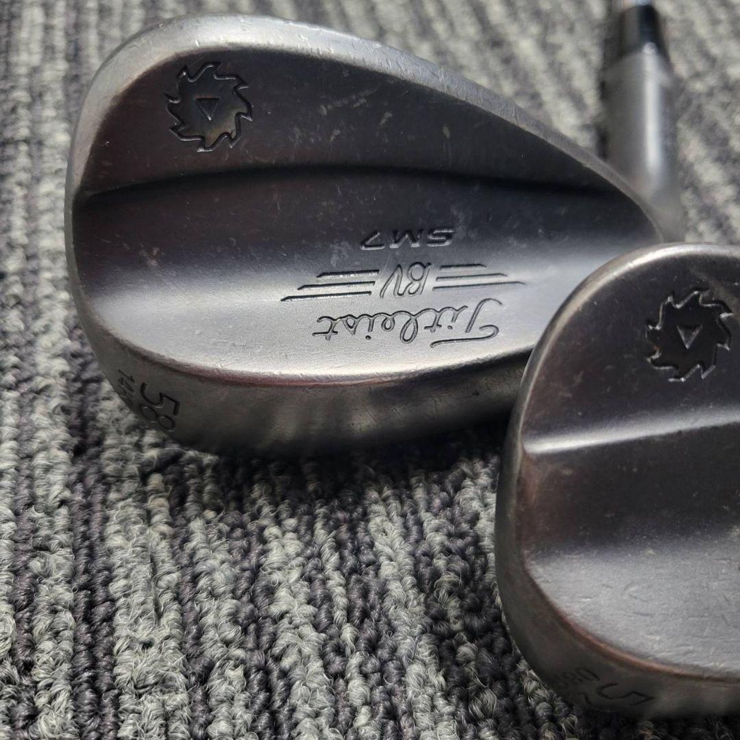 左効き タイトリスト BV SM7 黒ヘッド 52°58° セット 2本