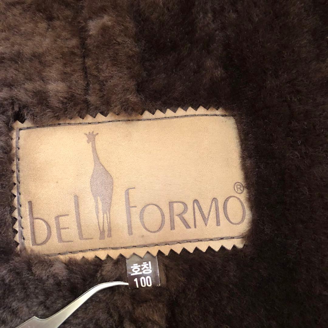 ベルフォーマー ムートンジャケット ムートンコート 茶色 メンズ L