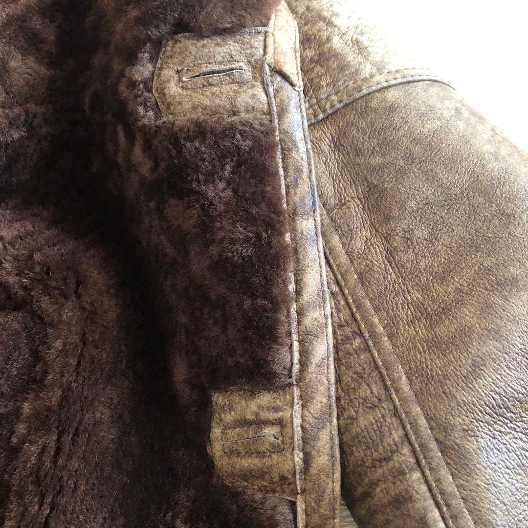 ベルフォーマー ムートンジャケット ムートンコート 茶色 メンズ L