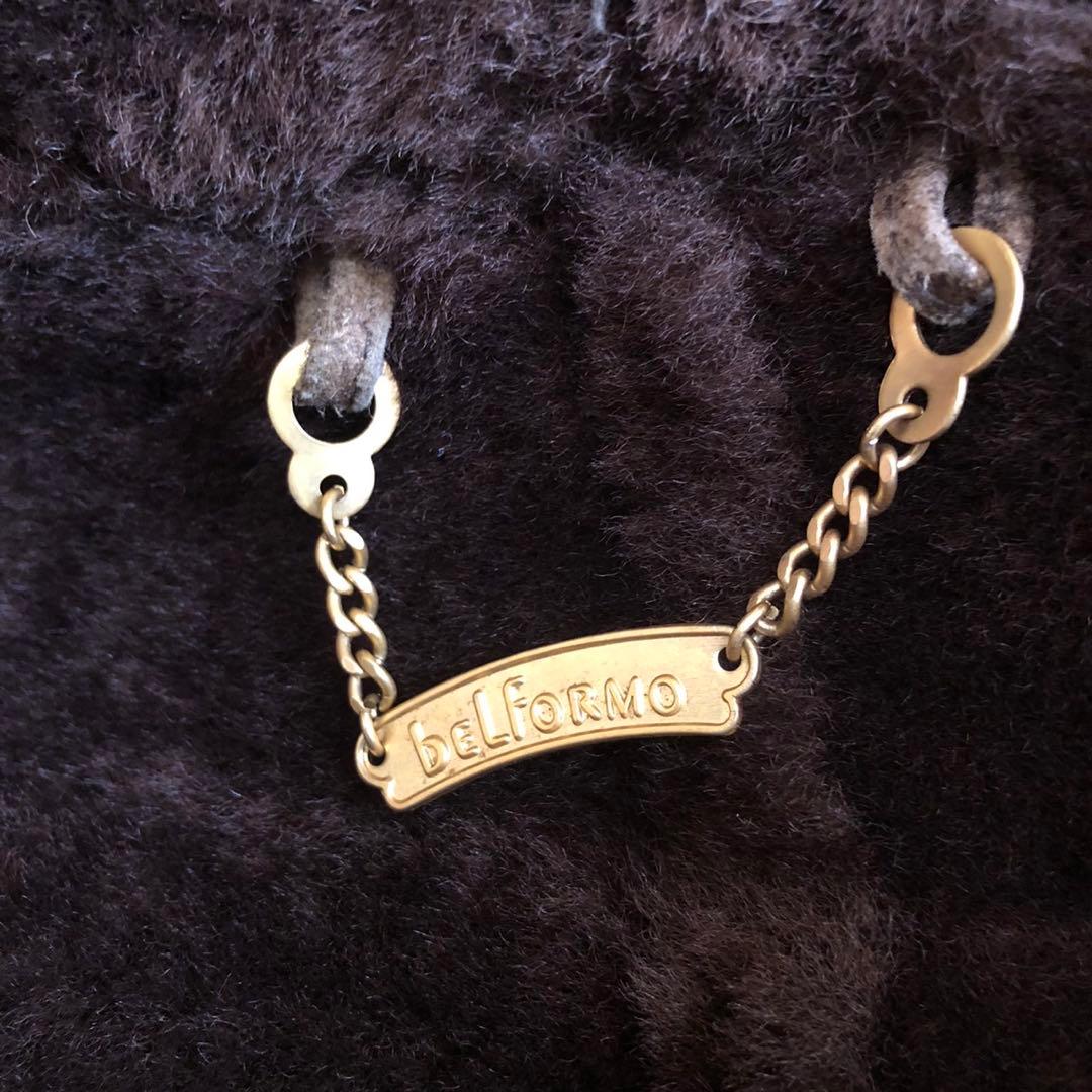 ベルフォーマー ムートンジャケット ムートンコート 茶色 メンズ L