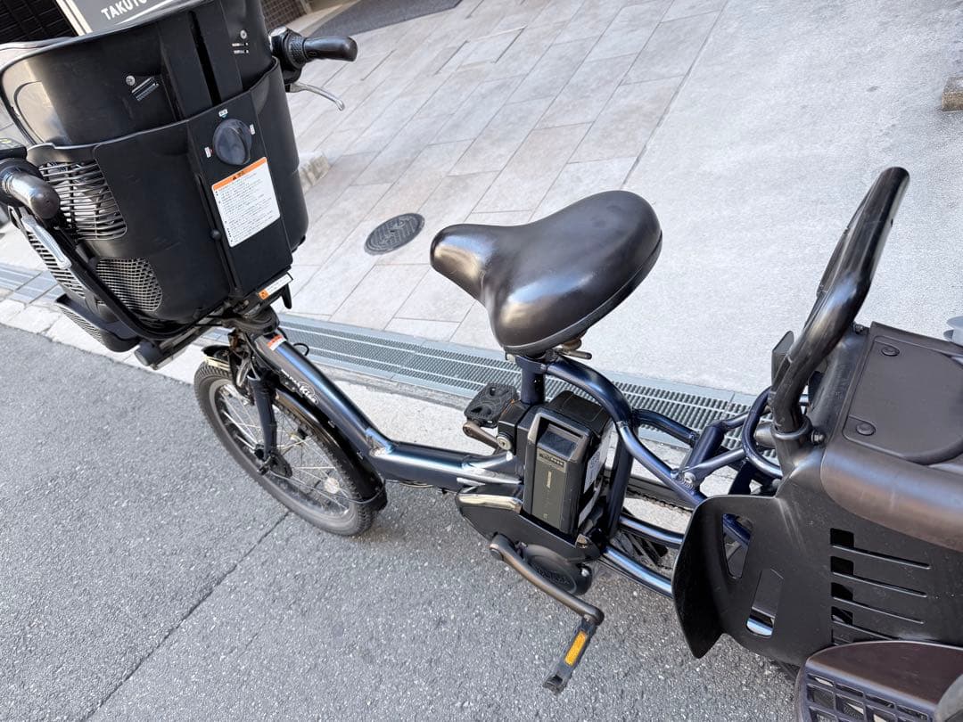 大阪府　子供乗せ　ヤマハ　3人　電動アシスト自転車　チャイルドシート付き