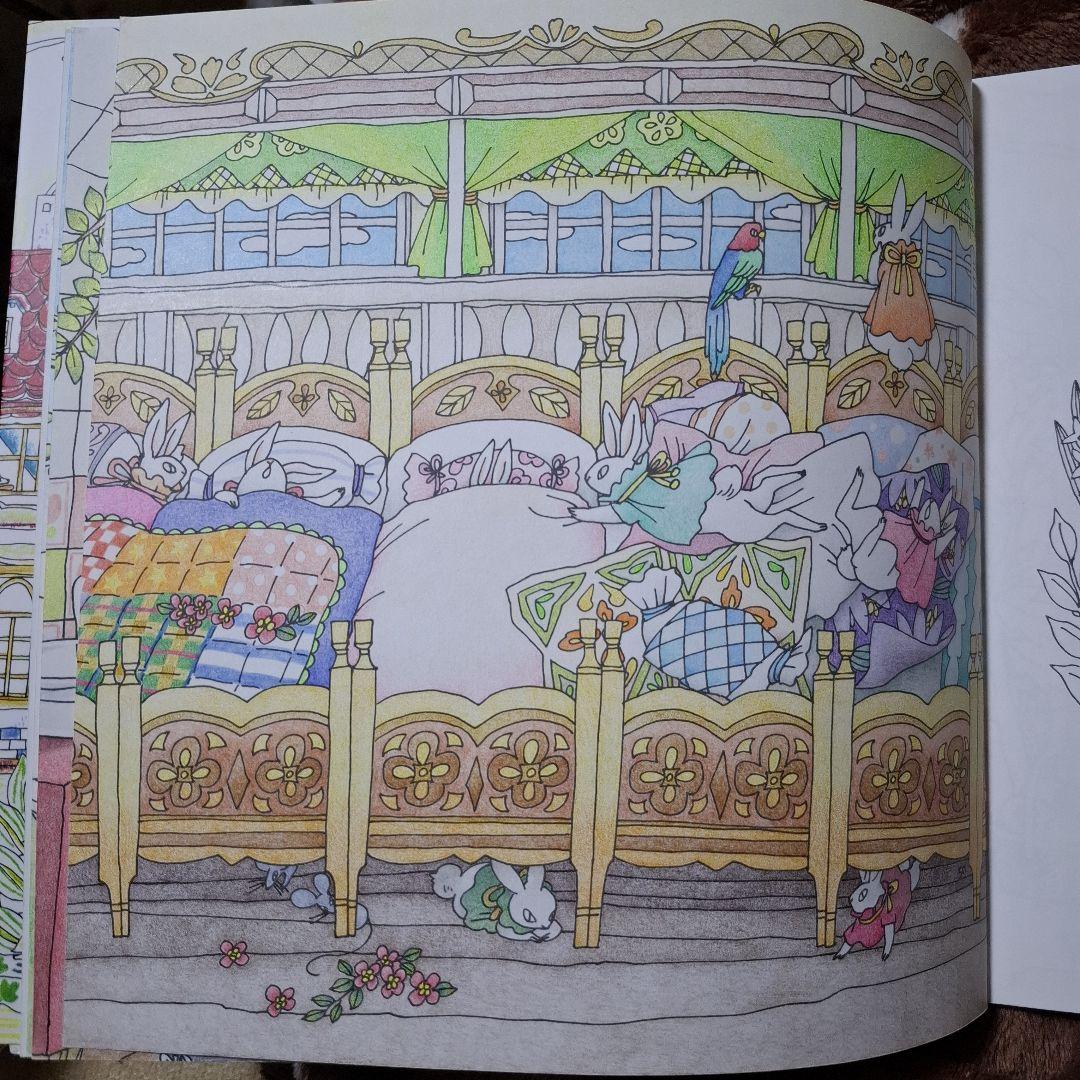 森の生き物と素敵なおうちの暮らしぬりえブック