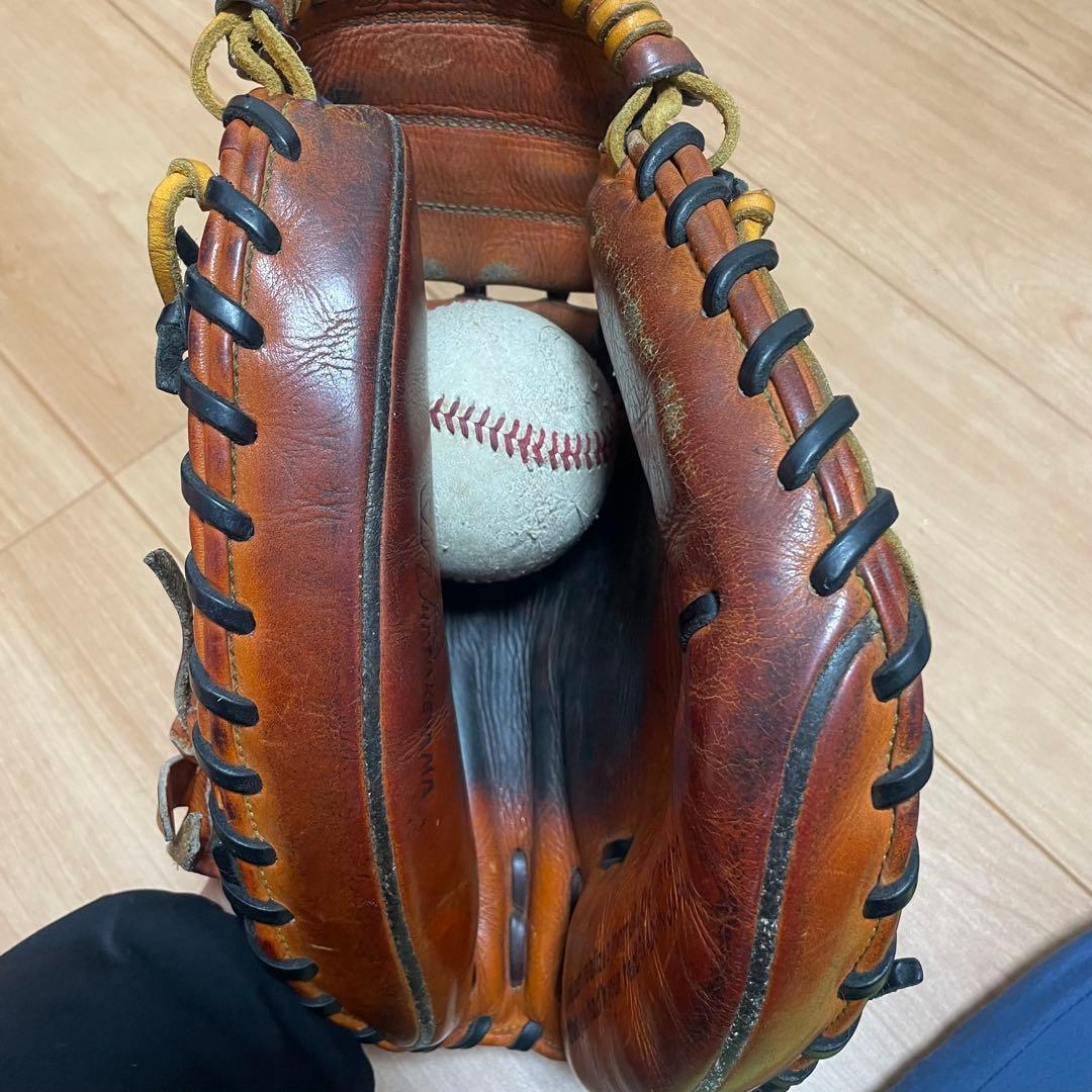 ハタケヤマ　硬式　キャッチャーミット 型付け済　即戦力