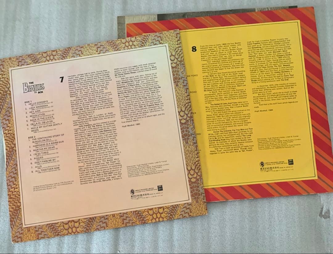 ビートルズ　THE 　BEATLES　 BOX　　　８枚組　　　レコード