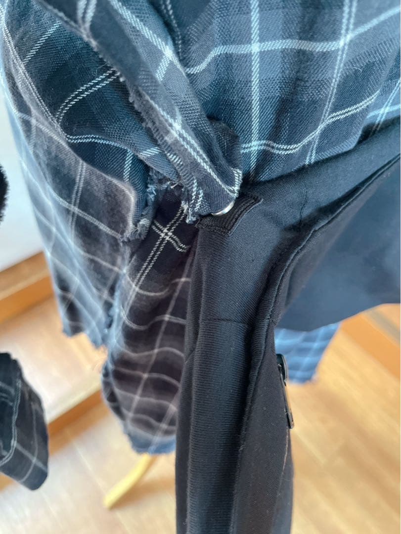 【未使用♡】DIESEL ジップアップコルセット付き　チェックシャツ　ワンピ