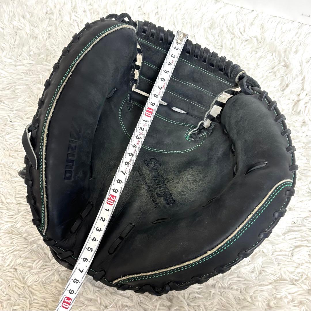 【美品】 ミズノ ビューリーグ キャッチャーミット 一般 軟式 グラブ 右投げ