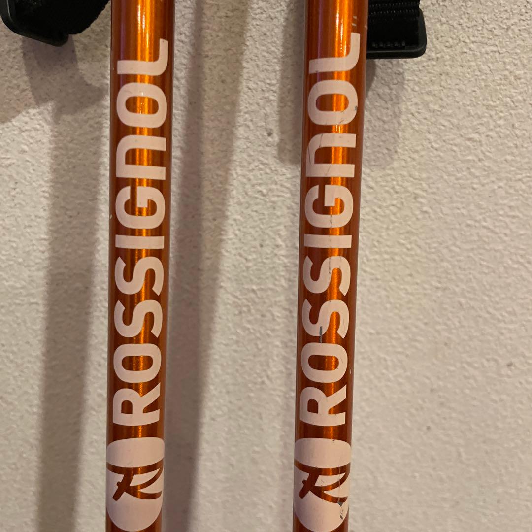 ROSSIGNOL スキー板(ビンディング付き)＆ストック　130㎝