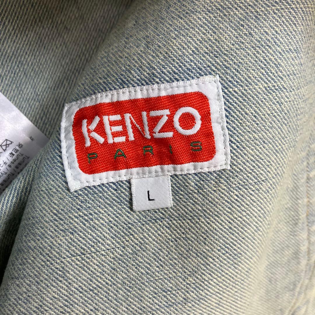 新品未使用タグ付き✨ケンゾー 定価13万 パッチ ワッペン L デニムジャケット