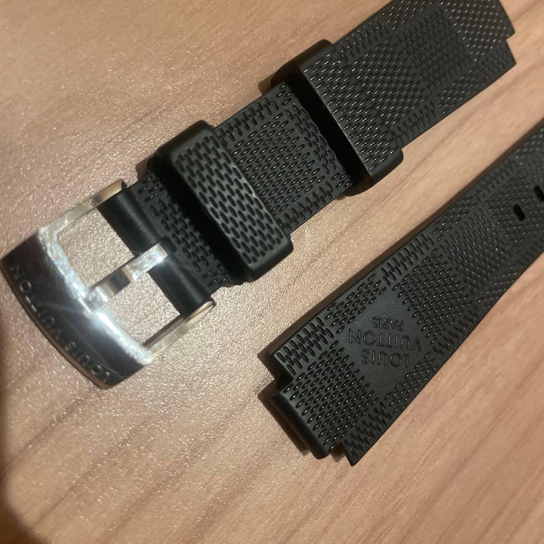 ルイ・ヴィトン ダミエ ラバーベルト ブラック　タンブールGM用