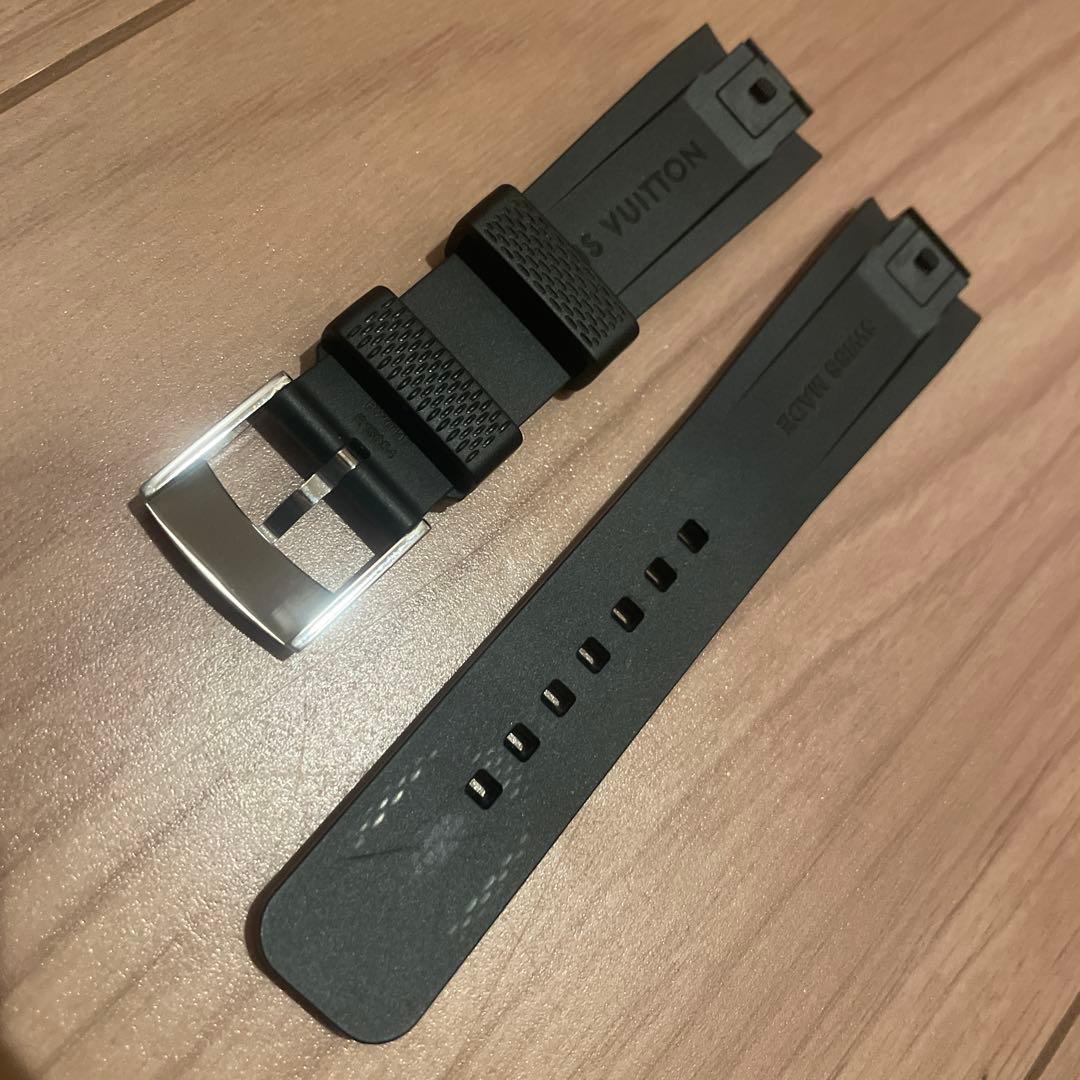 ルイ・ヴィトン ダミエ ラバーベルト ブラック　タンブールGM用