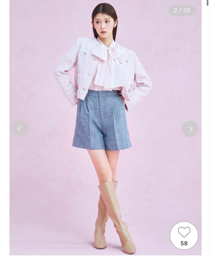 CELFORD 36 ビッグリボンセミシアーブラウス