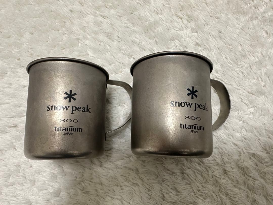  peak チタンマグカップ 300ml 2個セット