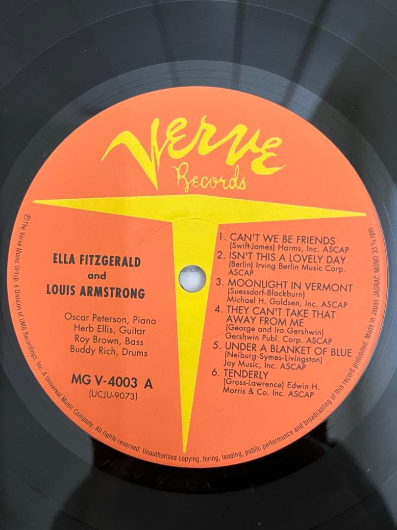 Ella and Louis LPレコード　国内盤2007年プレス200g重量盤