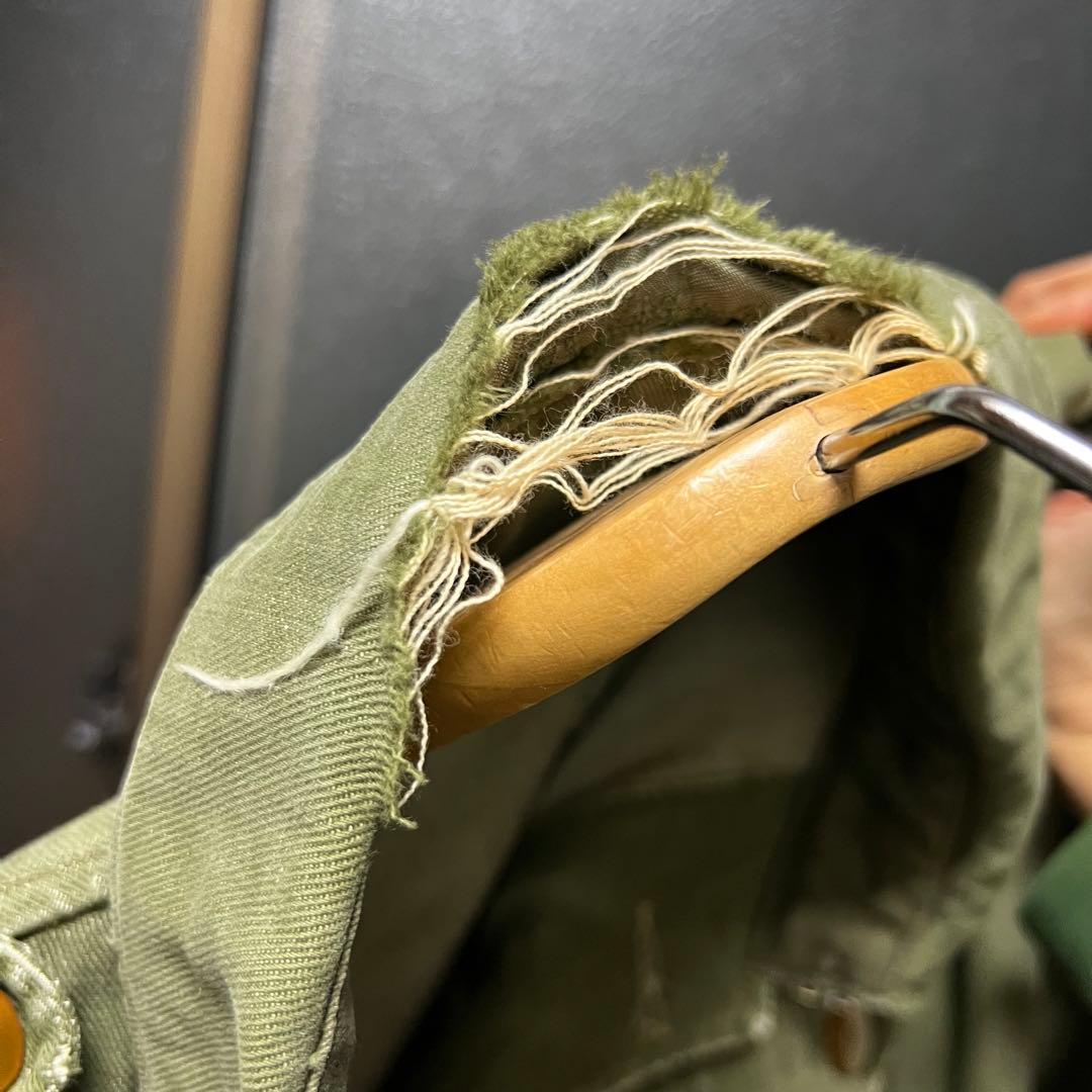 50s イギリス軍 グリーンデニム バトルドレス ジャケット