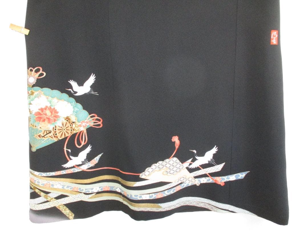 みーすけ 断捨離中　 Ｌ～2Ｌサイズ黒留袖からの着物リメイクドレスです