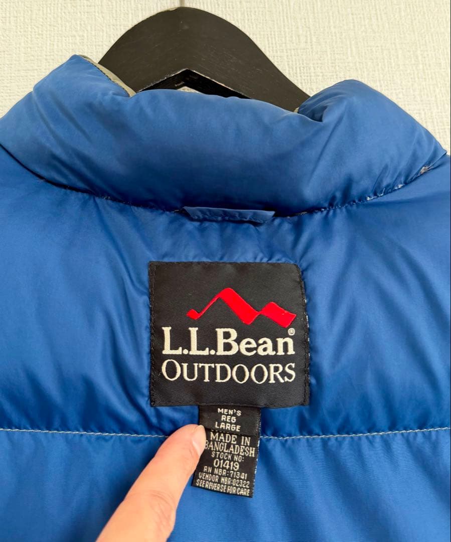 超超スペシャル 90s エルエルビーン ダウンベスト L オリーブカーキ