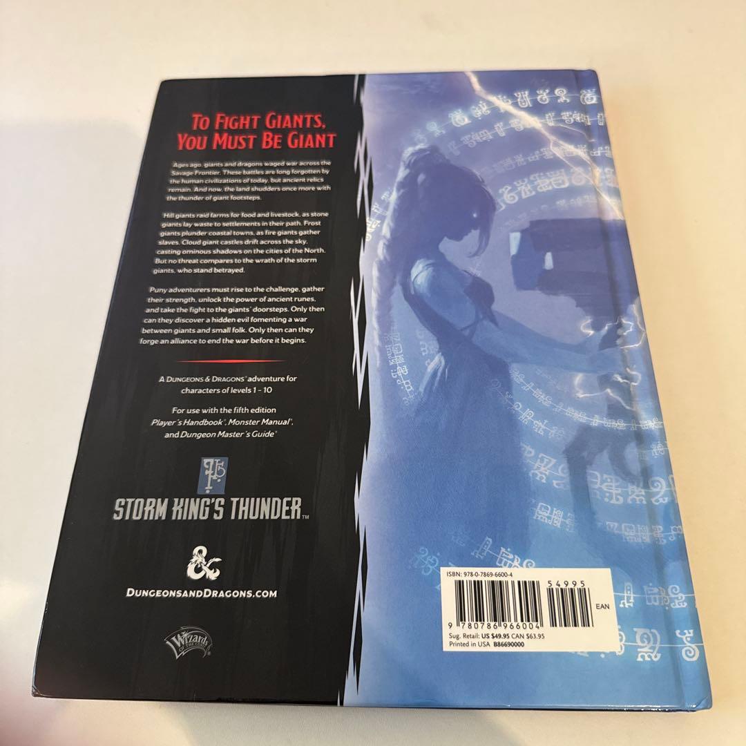 D&D 5e英語版 Storm King’s Thunder 中古 ハードカバー