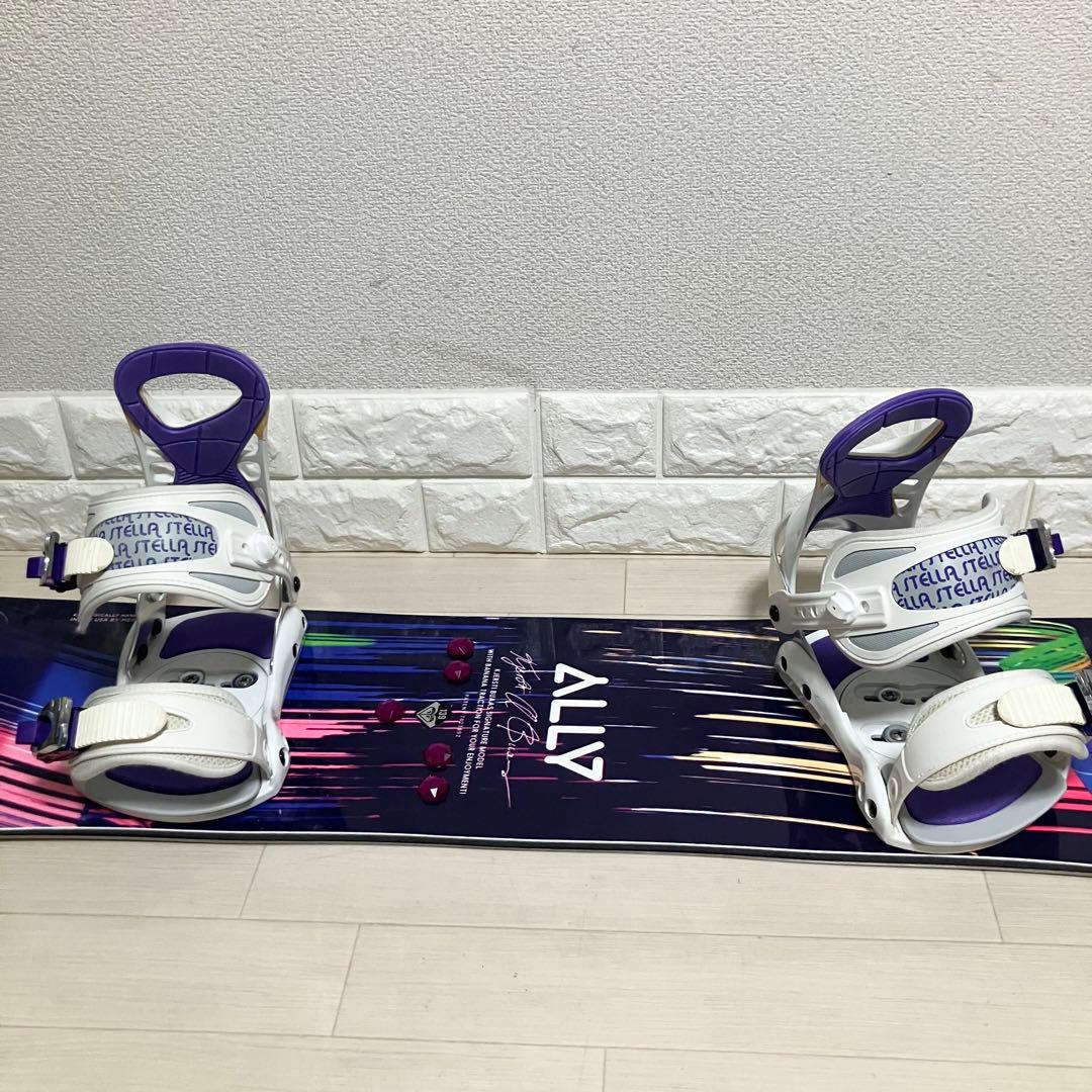 バック付/ROXY ALLY ロキシー スノーボード ロッカーボードセット139