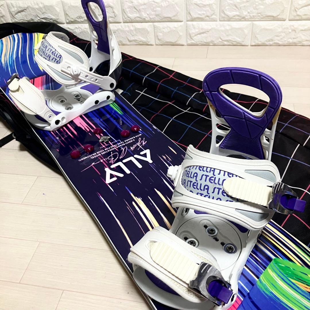 バック付/ROXY ALLY ロキシー スノーボード ロッカーボードセット139