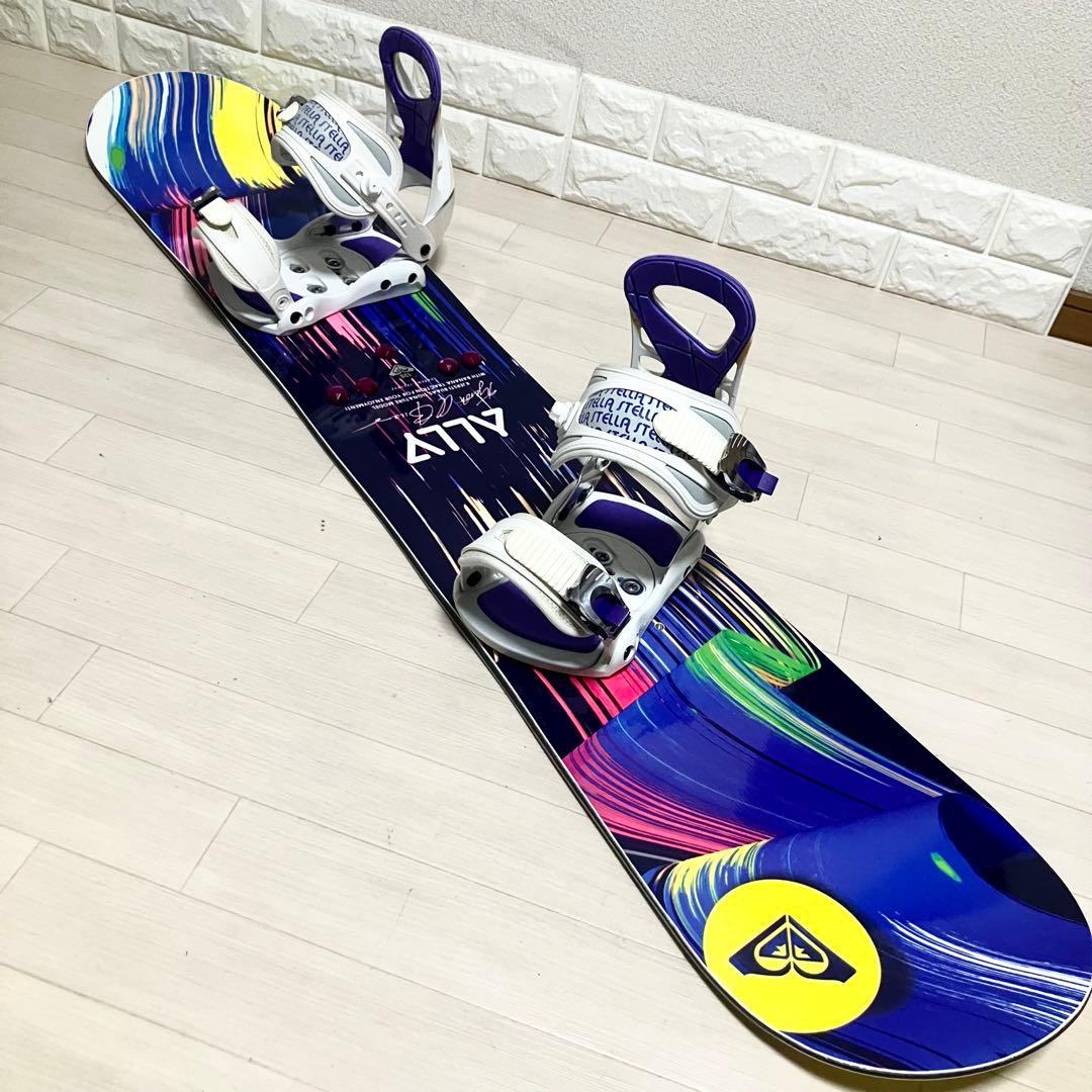 バック付/ROXY ALLY ロキシー スノーボード ロッカーボードセット139