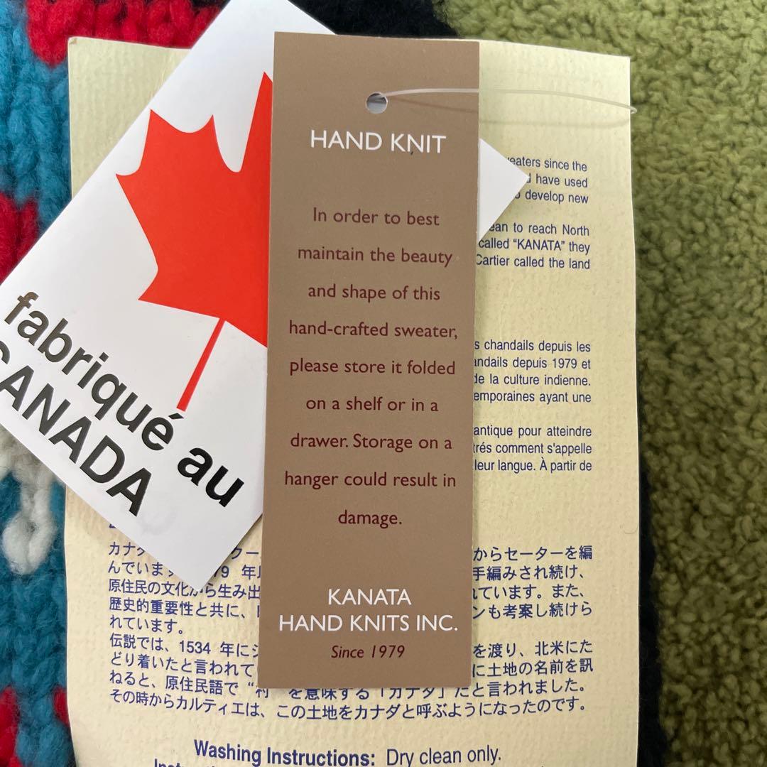 新品未使用！タグ付！Kanata カナタカウチンニットベスト ウール製