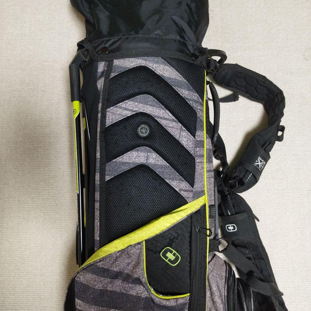 ※希少※　OGIO 8分割スタンド付きゴルフバッグ グレー/イエロー