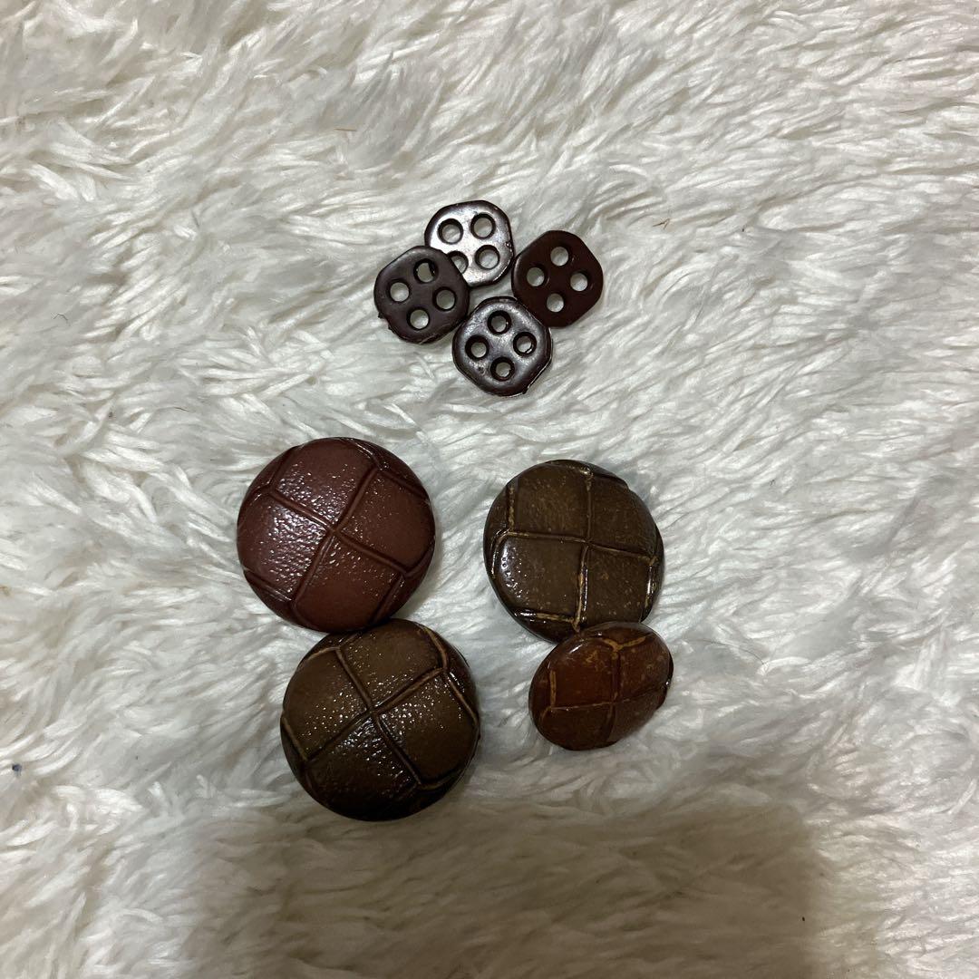 ヴィンテージ　リアルムートン　ブラウン　ランチコート　XL