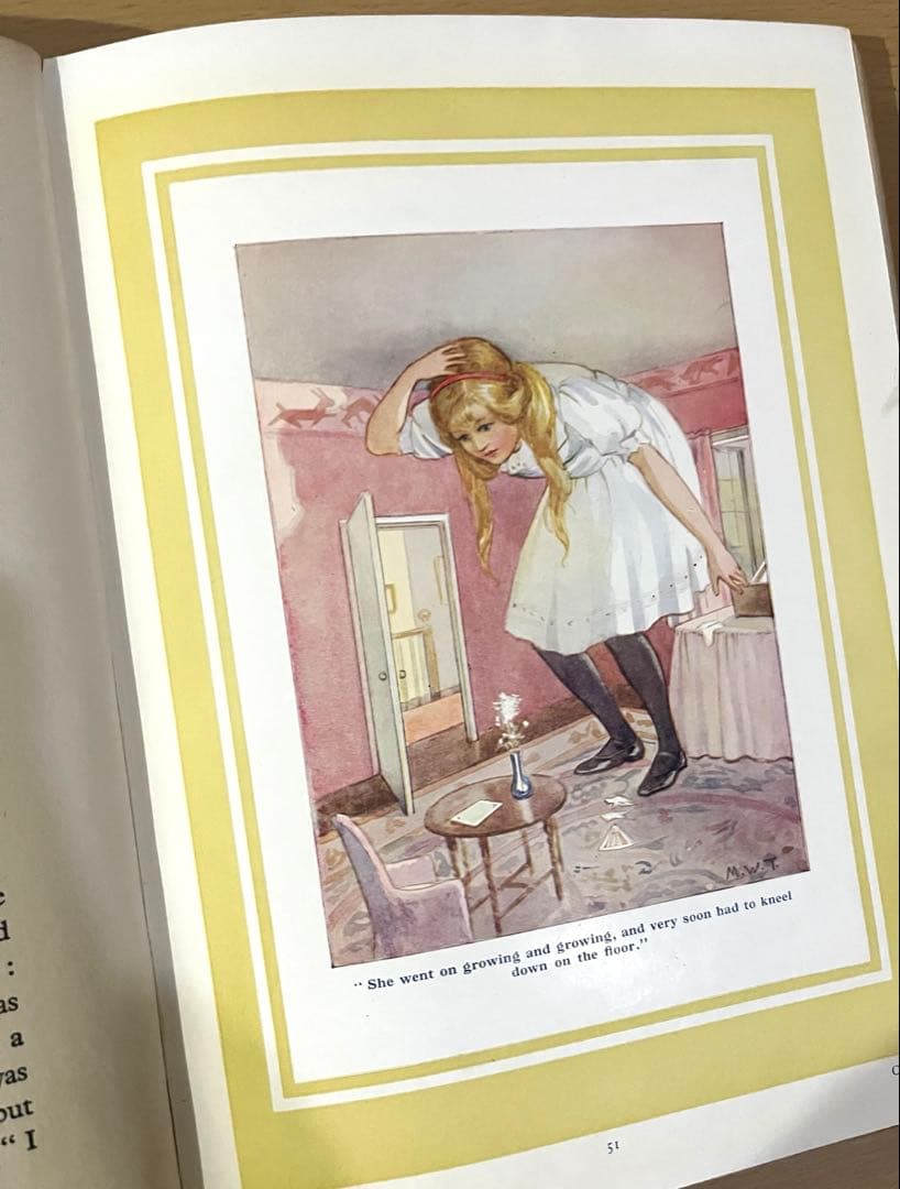 No.452アンティーク 洋書 古書 不思議の国のアリス マーガレット•タラント