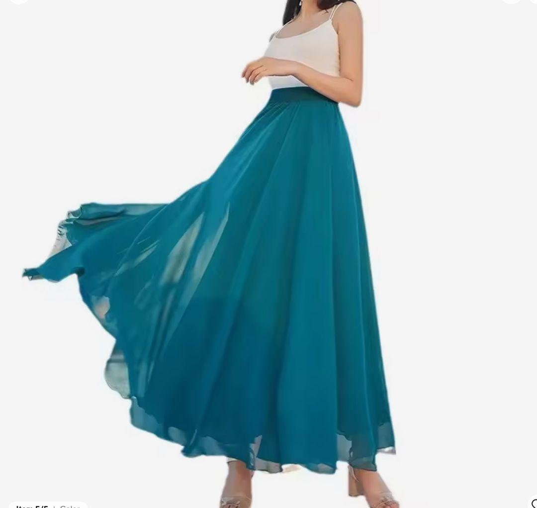 GYPSY フレアスカート 25ヤード 青