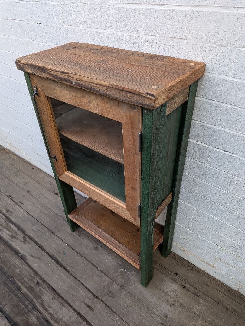 古材かざり棚　グリーン