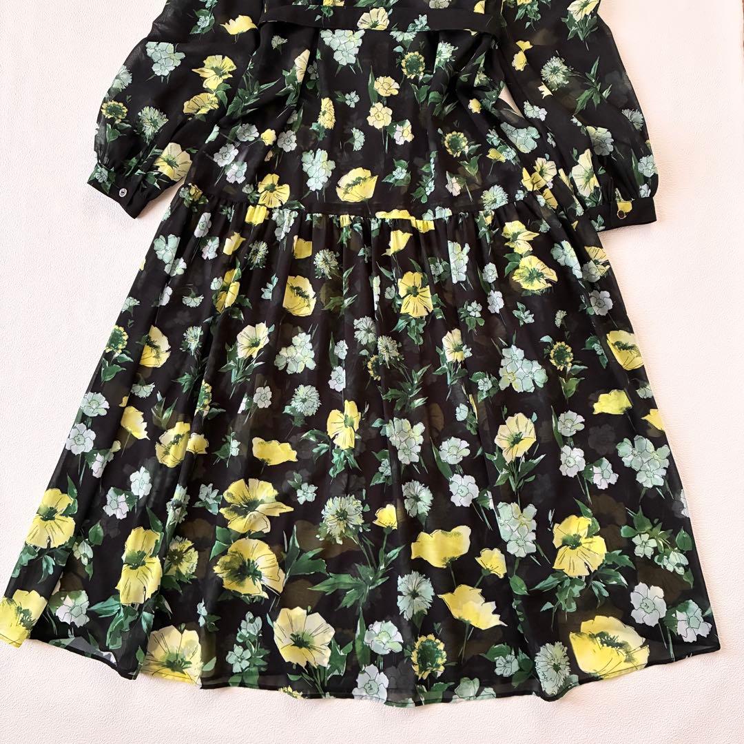 24SS美品✨Diagram グラデフラワープリントワンピース 定価4.6万