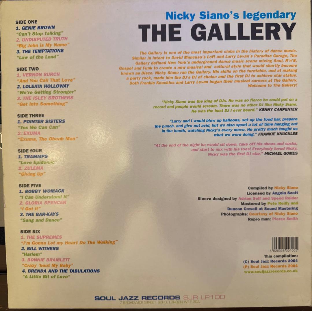 洋楽 Nicky Siano THE GALLERY 1973-77