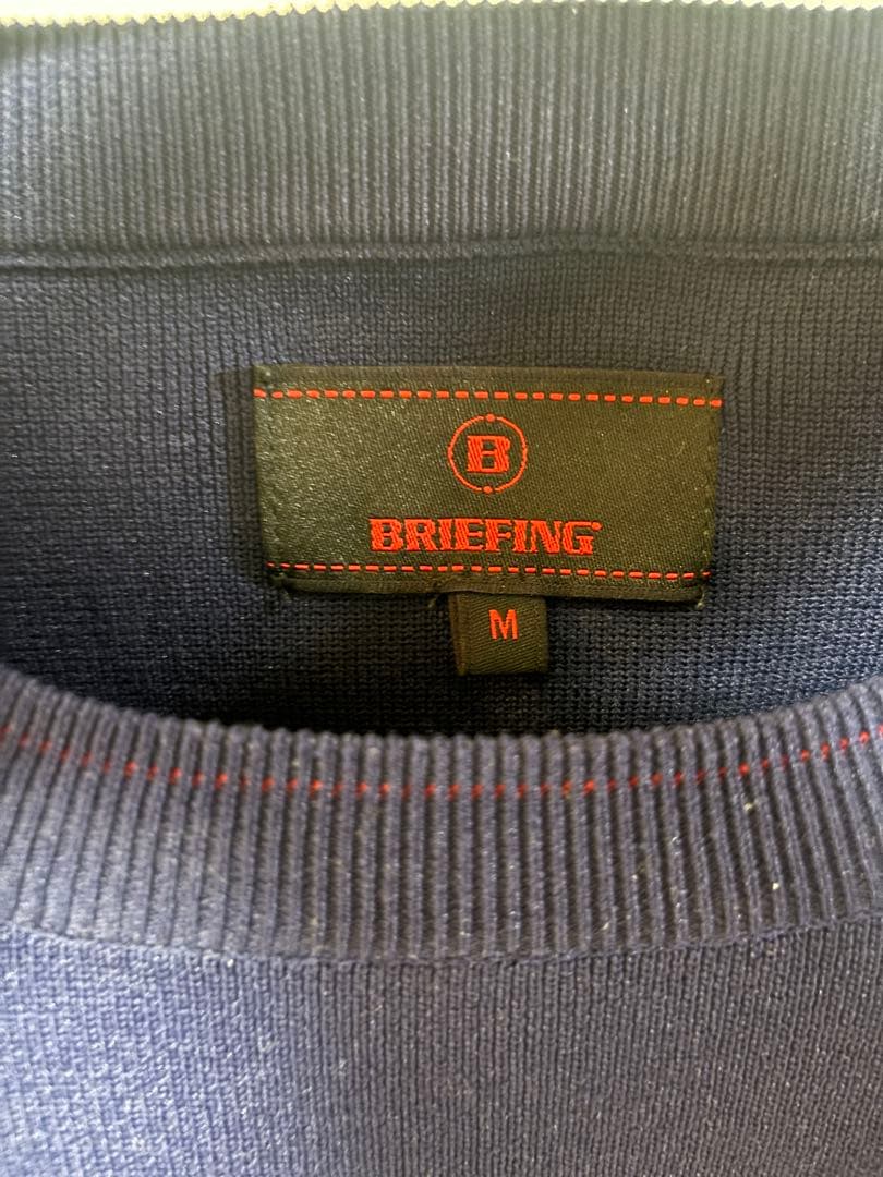 BRIEFING ネイビー セーター M