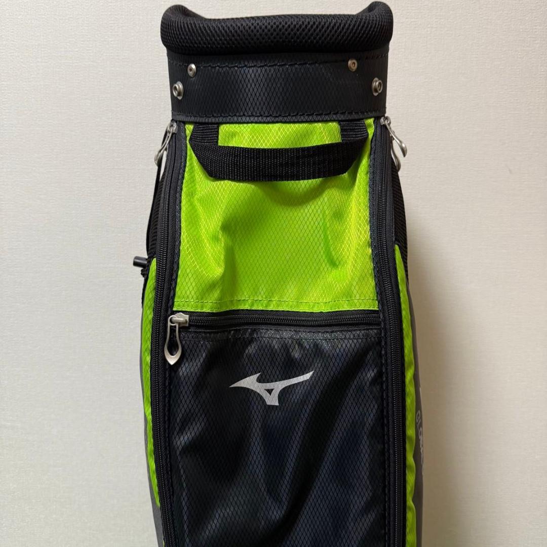 MIZUNO T-ZOID キャディバッグ 軽量 9型 ブラック グリーン