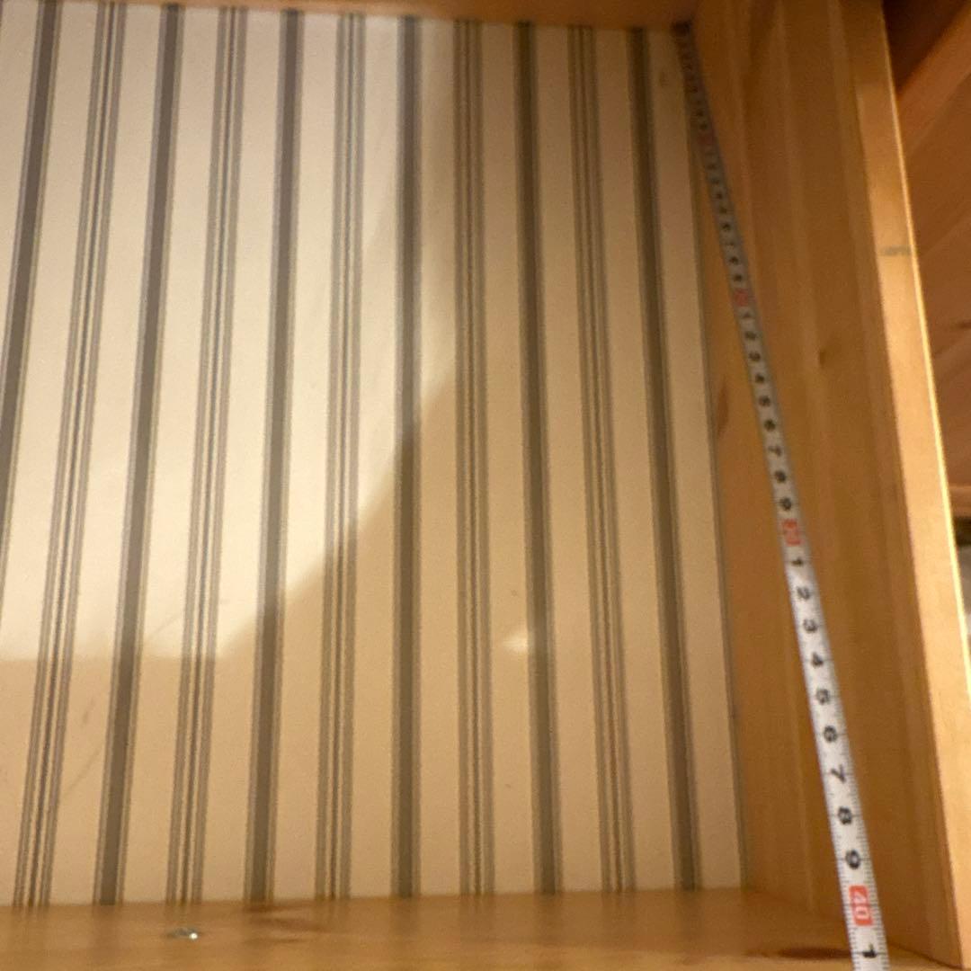 あちこです。ナチュラルウッド 食器棚 引き出し付き