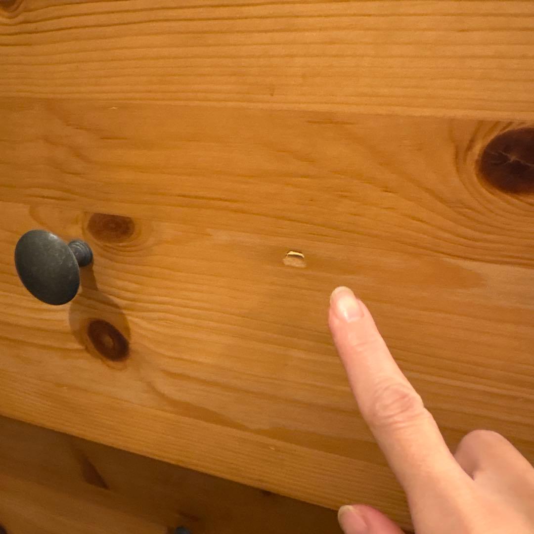 あちこです。ナチュラルウッド 食器棚 引き出し付き