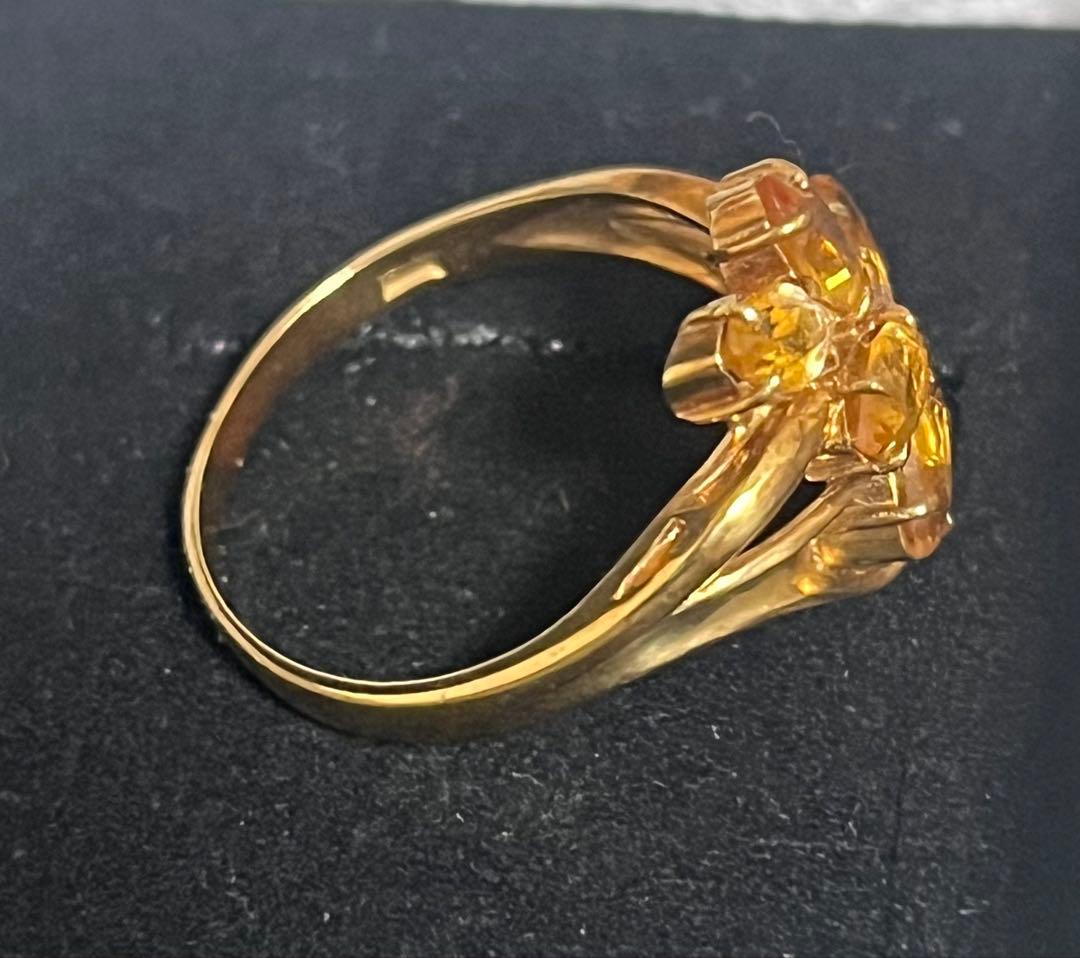 な*ん様 18金 トパーズリング 刻印あり