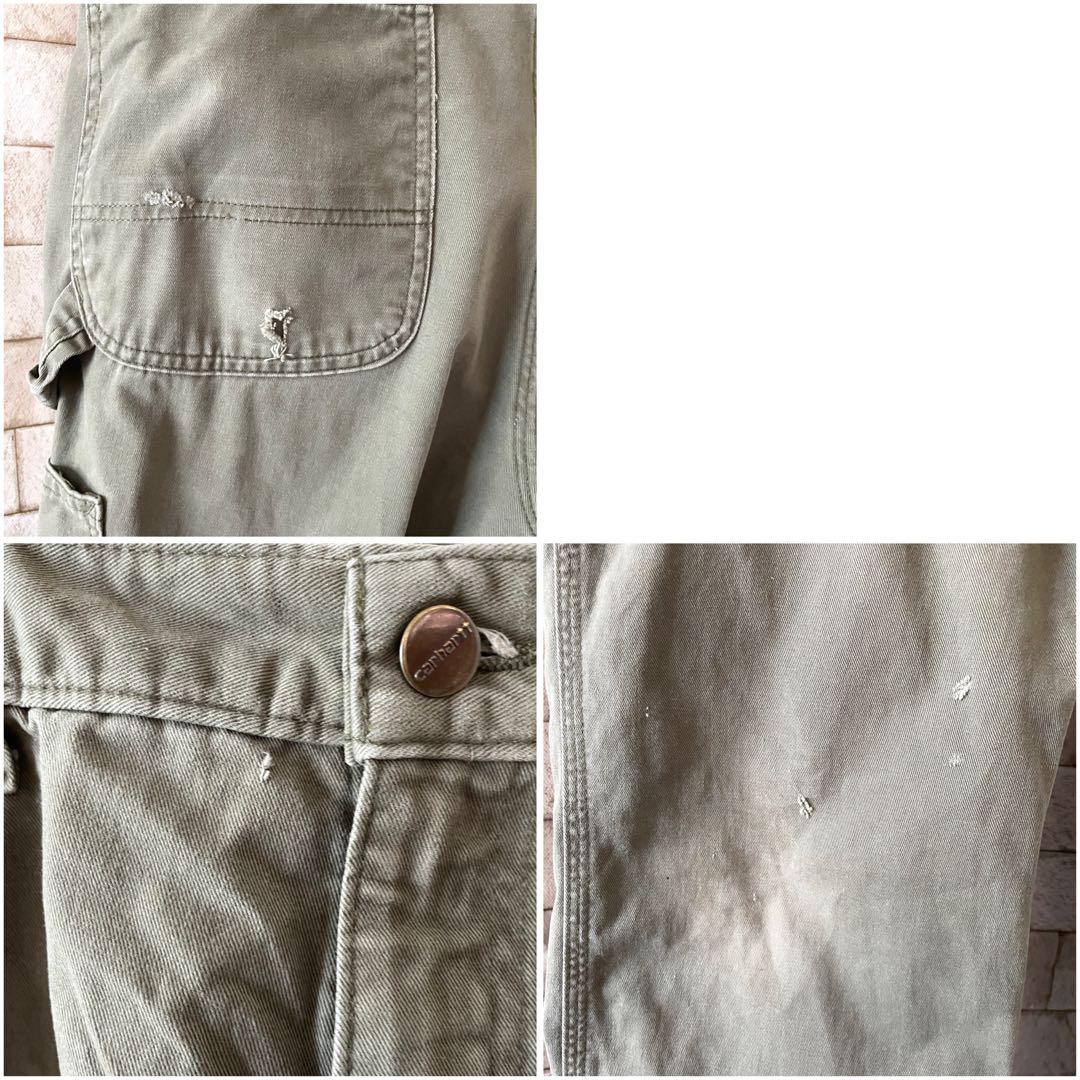 カーハート ペインターパンツ 刺繍 カーキ 34×34