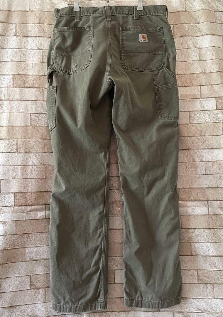 カーハート ペインターパンツ 刺繍 カーキ 34×34