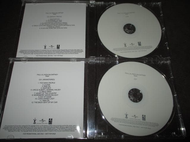 paul mccartney ram (USプロモアドバンス2枚セット!! )