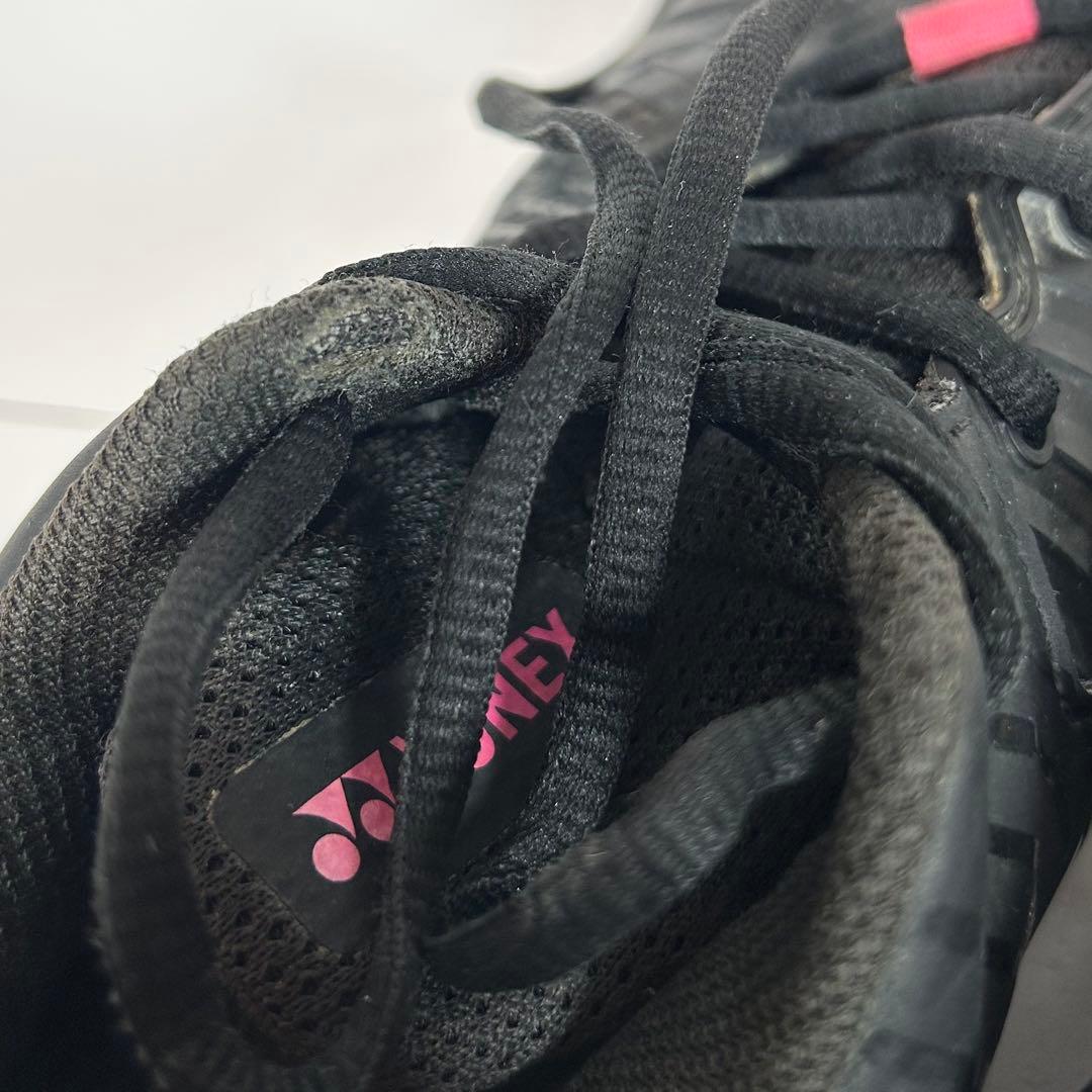 美品❗️YONEX テニスシューズ パワークッション　ソニケージ3MGC ブラック