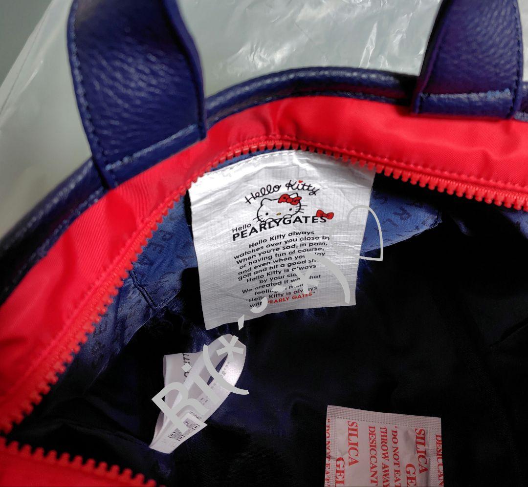 パーリーゲイツ　ハローキティ　新品　カートバッグ　ネイビー　ラウンドバッグ