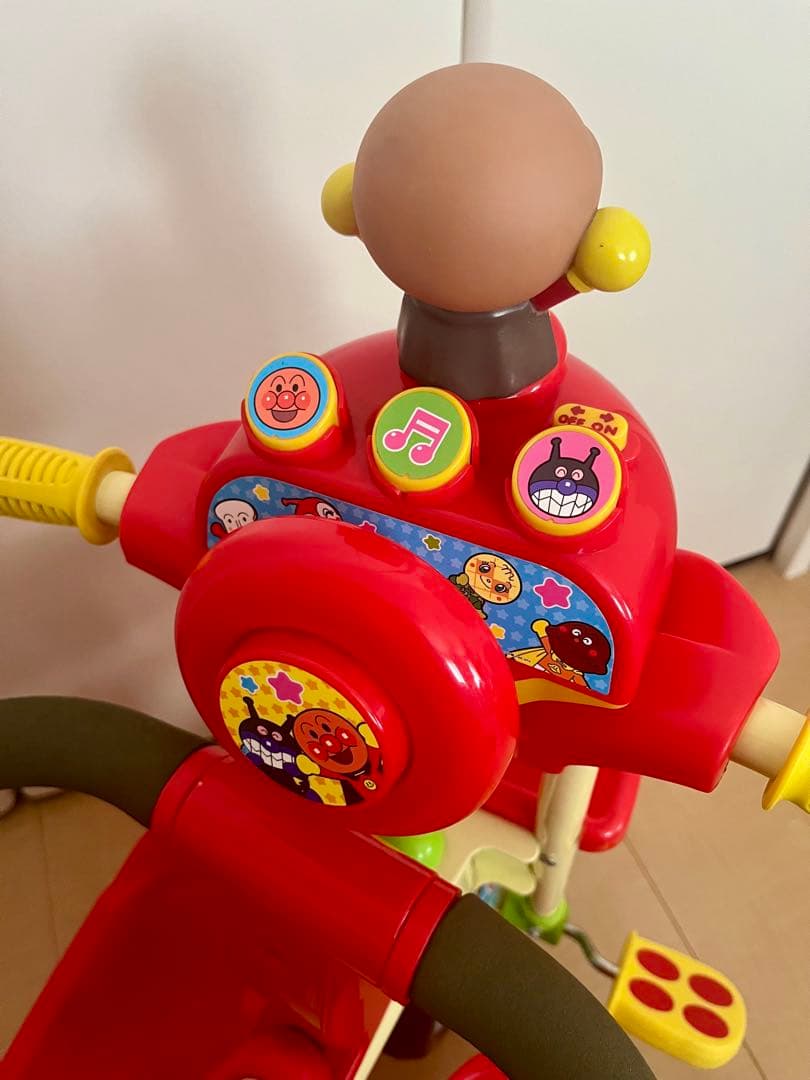 【あん】アンパンマン デラックスⅡ 三輪車 赤