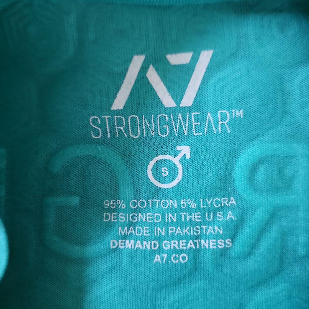 A7 バーグリップ Tシャツ メンズSサイズ 着用1回 ターコイズ