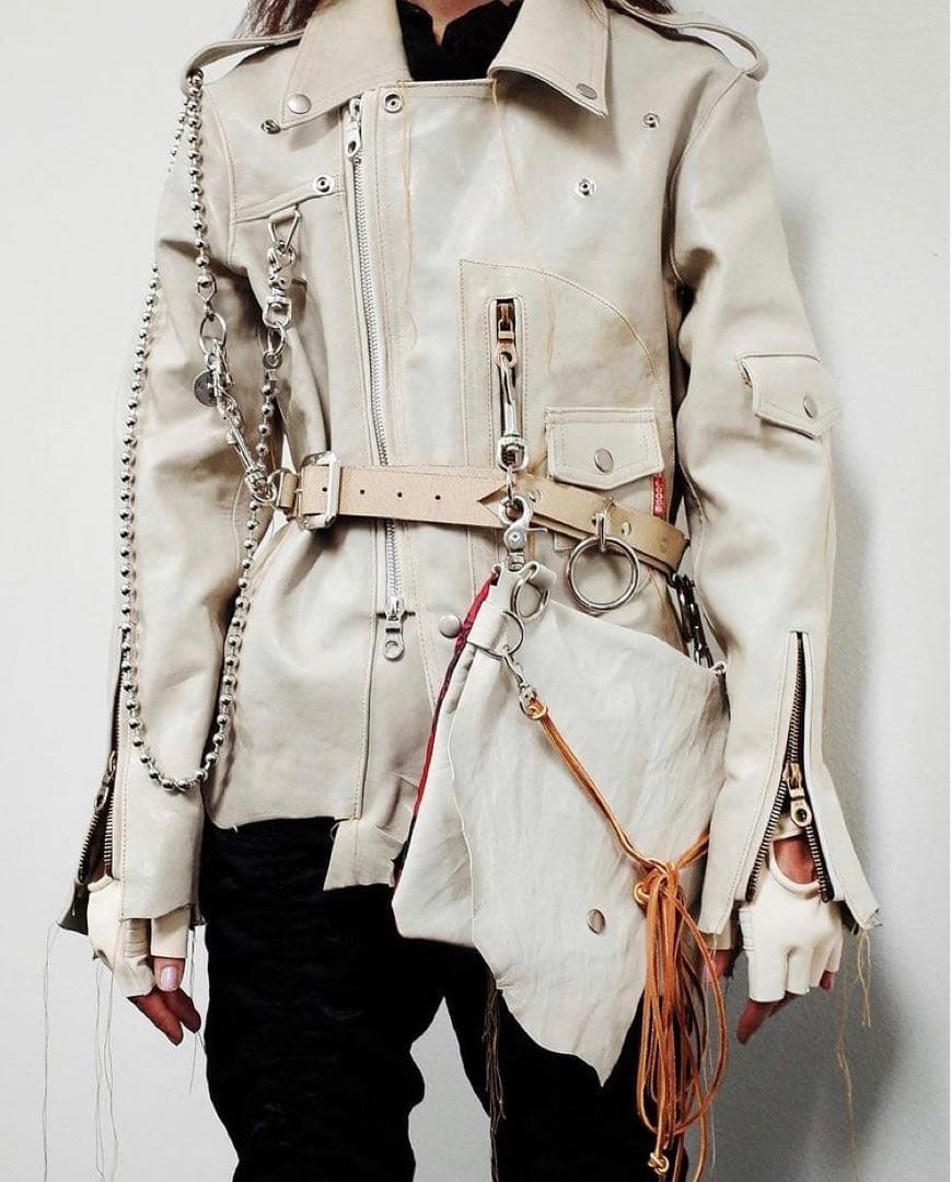 か*ち様 HOMME BOY 一点モノ　レザーベスト