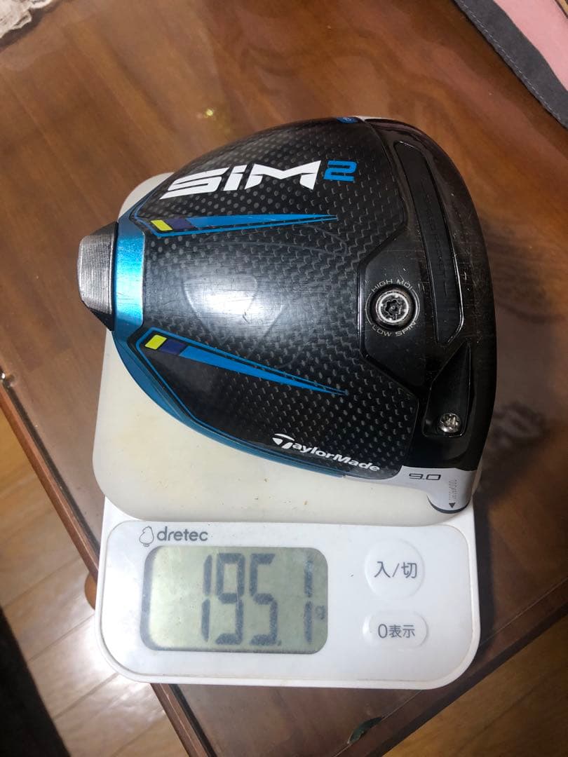 テーラーメイド SIM2 ドライバーヘッド 9.0° 純正ヘッドカバー付