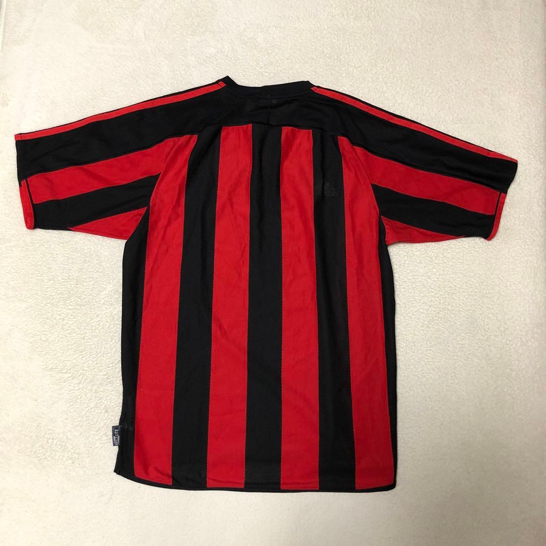 00s アディダス 03-04 ACミラン MERIVA ゲームシャツ レッド