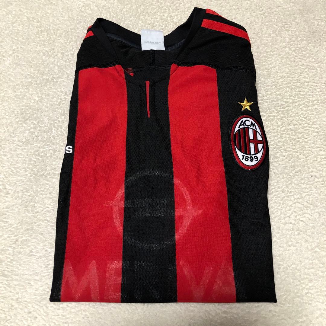 00s アディダス 03-04 ACミラン MERIVA ゲームシャツ レッド