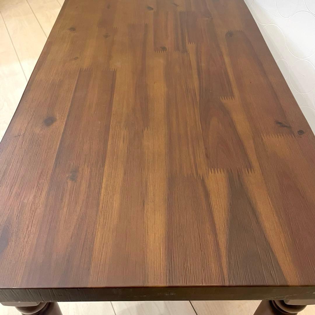 【美品】家具の大丸 センターテーブル アカシア無垢 引き出し付 幅95