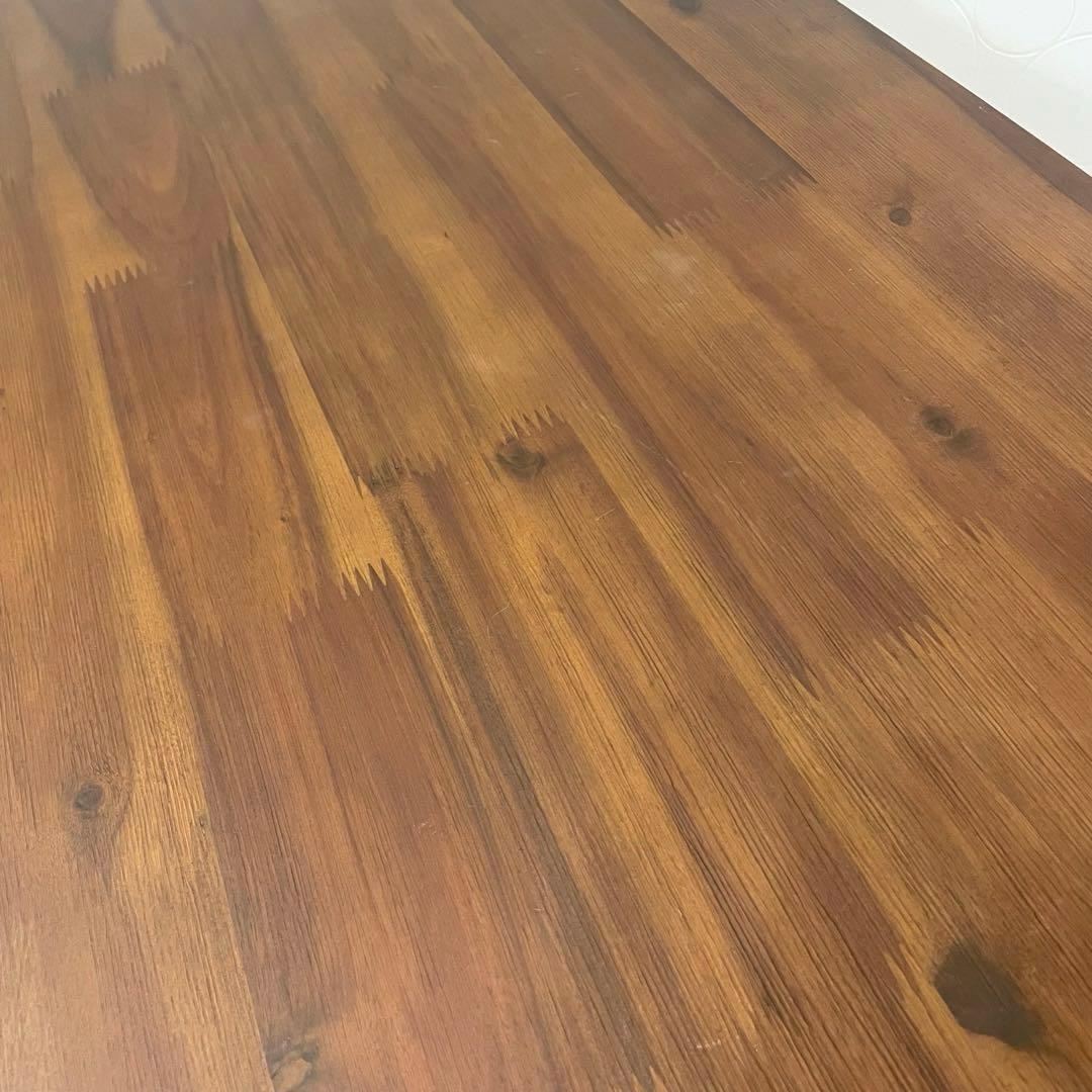 【美品】家具の大丸 センターテーブル アカシア無垢 引き出し付 幅95